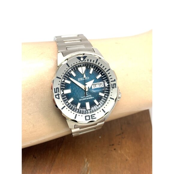 Seiko Mens Watch SRPH75 Automatic Prospex Blue Dial Antarctic Penguin Steel 42mm - Picture 12 of 15